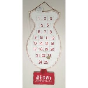 WONDERLAND | Holiday | Target Cat Themed Advent Calendar Meowy Christmas  Fish Shaped Felt 27 X 15 | Poshmark